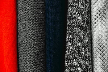 Têxteis tricotados, cores sortidas, malhas, textura de tecido, tecidos coloridos, padrões têxteis, Materiais de roupas, Têxteis da moda, Materiais macios, tecidos aconchegantes, roupa de inverno