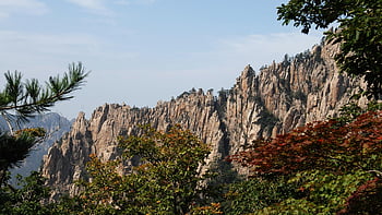 江原道、 ソラーク山、 韓国、 山、 秋、 風景、 雪岳山、 自然