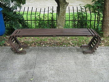 bench, park, garden, wood, wooden, seat, nature, grass, green, chair, relax