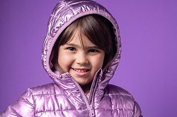 child, girl, cute, kid, happy, young, joyful, childhood, daughter, jacket, purple