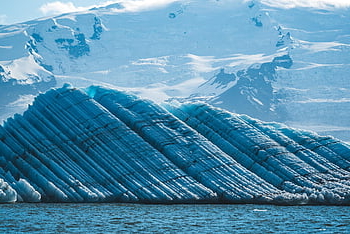 iceland, landscape, water, heaven, waters, sea, waves, glacier, ice Cream, nature, snow