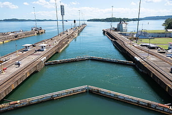 panama Canal, locks, canal, panama, ship, travel, vessel, sky, channel, trade, cargo