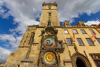 Praha, hodiny, zvěrokruh, čas, město, architektura, astronomický, památník, čeština, Evropa, středověký