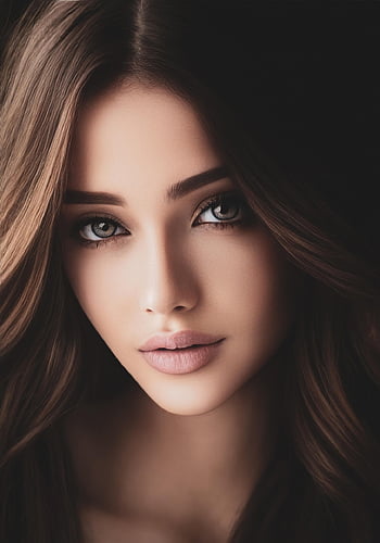 wanita, indah, potret, lukisan, seni, karya seni, keindahan, model, pesona