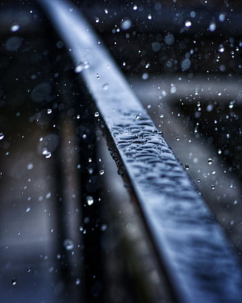 railing, rain, wet, nature, drops, architecture, water, metal, raindrop, waterdrop, cloudy