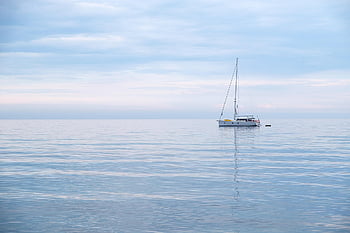 přímořská krajina, moře, plachetnice, loď, Příroda, oceán, voda, horizont, panoráma, scenérie, scénický