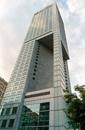 costruzione, uffici, alto, Torre, grattacieli, prospettiva, architettura, moderno, piccolo angolo, Paradiso, nuvolosità