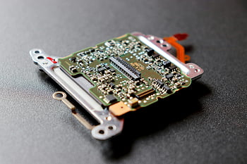 mikročip, elektronické komponenty, detail, počítačový obvod, Podrobný pohled, Tmavý texturovaný povrch, složitý design, obvodová deska, technologie, Hardware, elektronika