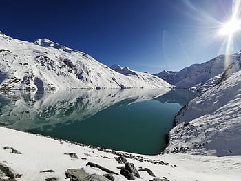 zimní nálada, zimní, údolí Saas, matná značka, Mattmark Lake, Saas-Grund, saas-poplatek, saas-almagell, Saas-Balen, sníh, Příroda