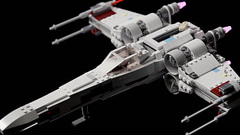 lego, star Wars, x-wing, 3d Render, spaceship, toy, sci-fi, starfighter, blender, 3d, render