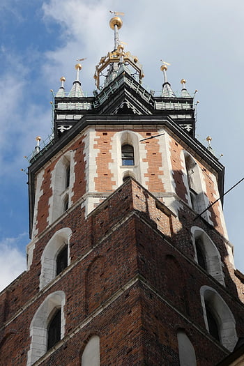 campanile della chiesa, Torre, Chiesa, cattolicesimo, religione, architettura, sito storico, Cracovia, Polonia, storico, vecchio