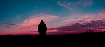 slunce silueta, lidské siluety, Závalný západ slunce, Kragujevac Sunset, Témata přírody, Témata klidu, nebe, muž silueta, venkovní fotografie, klidné scény, západ slunce krajina