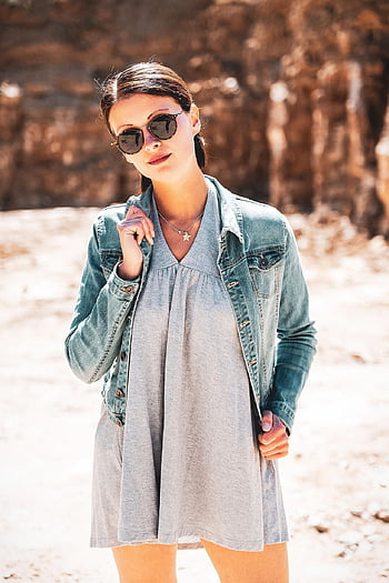 žena, Modelka, lom, venkovní, balvan, kámen, kousky kamene, Skála, mladý, dívka, přírodní kámen