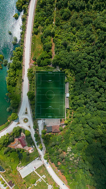 havadan görünüş, Spor alanı, yemyeşil orman, yakındaki göl, bursa, turkiye, hava fotoğrafçılığı, yeşil alan, doğal çevre, dış mekan sporları, doğal manzara