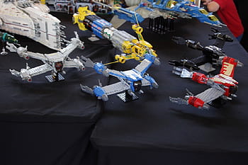 Lego, MOCs, Brickvention, 2013, Australia, Melbourne, spaceship, models, convention, display, Tamron