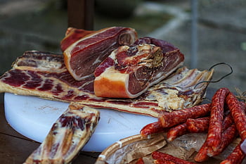 meat, sausages, cured, cured Meat, smoked, smoked Meat, food, delicacy