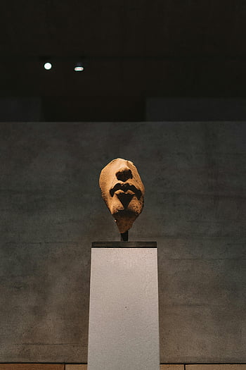 escultura de piedra, Museo de Arte, exhibición dramática, galería de arte, arte en piedra, exposición del museo, configuración de la galería, exposición de esculturas, arte Moderno, exhibición de arte, figura de piedra