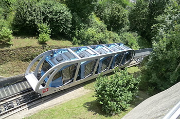 svatby, město, innsbruck nordkettenbahn, Rakousko, Tyrolsko, panoráma, doprava, železniční trať, strmé, schody, vagón