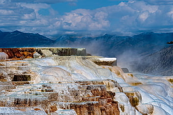 yellowstone National Park, geyser, geothermal Area, landscape, nature, national Park, geology, united States, geothermal Energy, volcano, nature Wallpaper