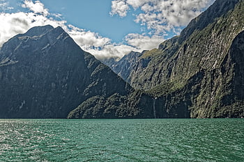 Nový Zéland, zvuk milford, fjord, voda, hory, národní park fiordland, fjordland, národní park, Příroda, krajina, jižní ostrov