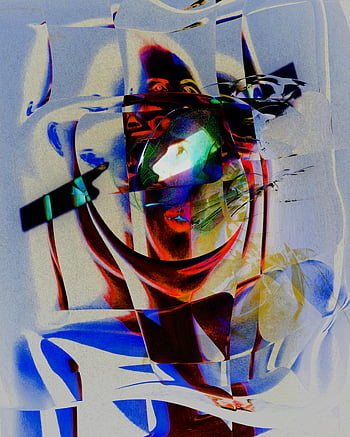 arte astratta, Grafica a più colorate, colori vibranti, forme geometriche, opera d'arte digitale, visivo dinamico, disegno astratto, motivi colorati, arte Moderna, composizione astratta, arte digitale