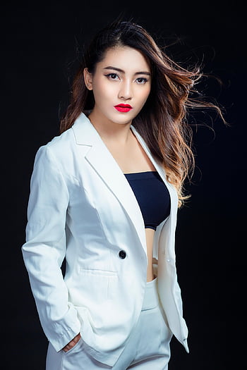 white Suit, woman, fashion, portrait, model, suit, beauty, girl, young Woman, pose, beautiful