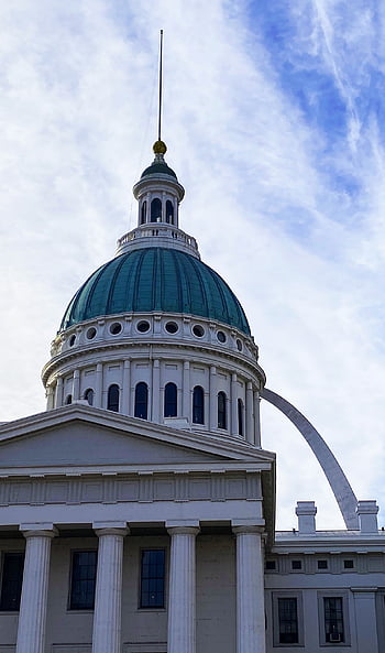 staré soudní budovy, st louis, kupole, budova, architektura, fasáda, vnější, mezník, historický, Missouri, Amerika