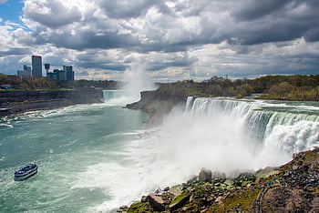 Niagara Falls, แม่น้ำ, สาด, หน้าผา, น้ำตก, น้ำ, เรือ, การท่องเที่ยว, ในเมือง, เมือง, แม่น้ำไนแอการา