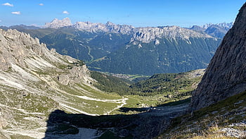 mountains, valley, val Di Fassa, dolomites, alps, alpine, landscape, mountain Range, scenery, nature, trentino