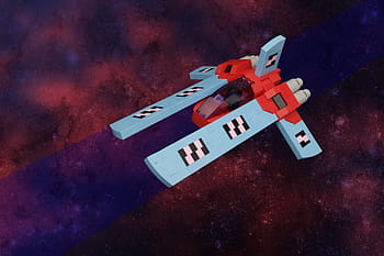 Lego, spazio, Starfighter, Vic Viper, moc, Sigma 28mm, novembre, 2014, rosso, blu, Ali