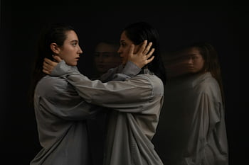 lustrzane odbicie, dwoistość, portret, autorefleksja, artystyczny, podwójna tożsamość, odbicie lustrzane, podwójna osobowość, Sztuka refleksyjna, podwójne ja, artystyczny portret