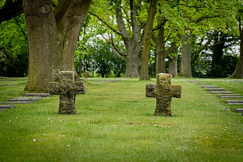cemetery, graveyard, soldier Cemetery, military Cemetery, german Soldiers, fallen, world War 1, 1914-1918, commemorate, stone Cross, commemorative Plaque