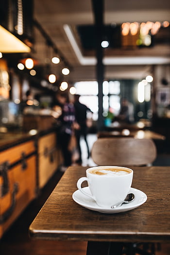 káva, kavárna, pohár, napít se, kofein, espresso, nápoj, snídaně, cappuccino, restaurace, hnědý