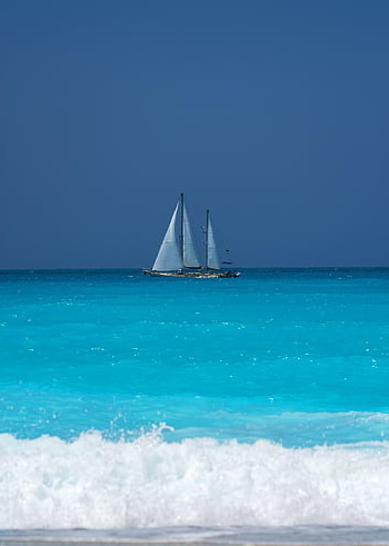 sea, blue, water, beach, sky, summer, travel, nature, blue Sky, clouds, tropical