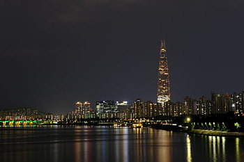 seoul, korea, night View, night, city, building, architecture, light, han River, river