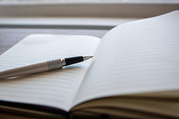 rezervovat, pero, stránka, deník, poznámkový blok, psaní, notebook, lavice, vzdělání, papír, kancelář