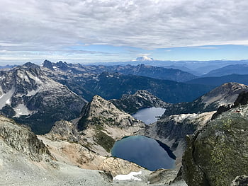visninger, Rainier, mud, seattle, bjerg, natur, naturskøn, washington, himmel, landskab, miljø
