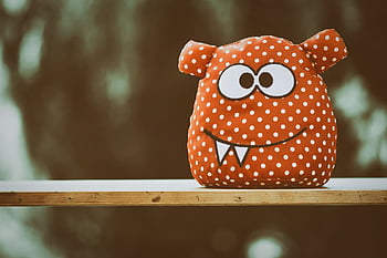 monster, stuffed Animal, fun, material, multicoloured, toy, figure, creature, funny, crazy