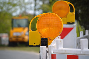 silniční stavby, Vymezení, staveniště, silničního provozu, zátaras, Stavební práce, reflektor, dopravní značení, Varování, bezpečnostní lampa, stavební lampa