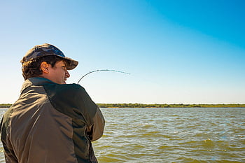 visvangst, visser, rivier-, hengel, haspel, haak, water, man, natuur, vent, hobby