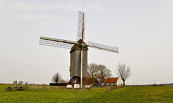 windmill, wind Power, countryside, landscape, belgian, wicks, flour Mill, traditional Windmill, landmark, monument, building
