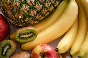frutta, frutta fresca, frutta biologica, banane, produrre, ananas, Kiwi, frutti sani, dieta, Salute, salutare