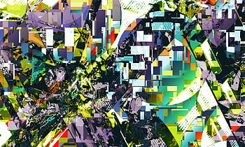 arte astratta, multicolore, forme geometriche, modelli vibranti, Opere d'arte dinamiche, arte colorata, pittura astratta, arte Moderna, arte contemporanea, disegno astratto, pezzo d'arte