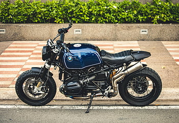 BMW motorcycle, luxury motorcycle, blue motorcycle, city street, parked motorcycle, BMW bike, urban motorcycle, stylish motorcycle, high-end motorcycle, street bike, luxury bike