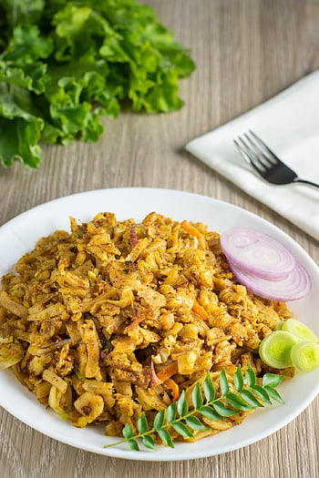 kottu, jídlo, sri lankan, kuchyně, roti, smažený, zeleniny, pikantní, tradiční, deska, Rotti