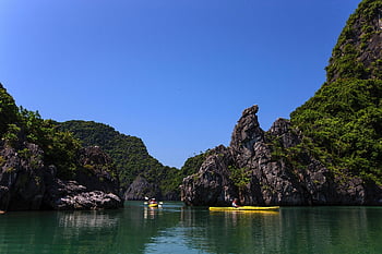 kayak, sea, bay, nature, travel, tourism, halong Bay, vietnam, halong, asia