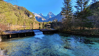 Herbst, Österreich, Alpensee, vedere, schiederweiher, Hinterstoder, alpen, Wandern, escursioni a piedi