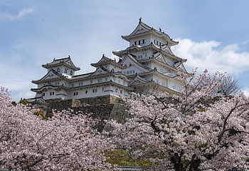 heritage, japan, nature, castle, himeji, white, heron, history, tourism, architecture, feudal