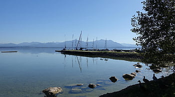 chiemsee, nature, lake, lakeshore, landscape, germany