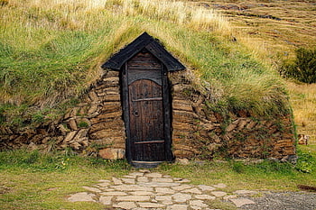 viking Longhouse, iceland, nordic, nature, architecture, turf, history, stonewall, vikinglonghouse, green, cold